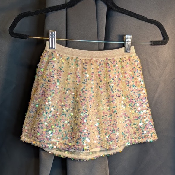 Cat & Jack Other - Cat & Jack - Girls Sequin Skirt - Cream - XS